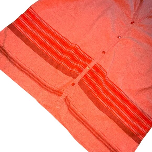 Caran New York Womens Light Weight Blended Linen Blouse-Orange-3X-GUC - Picture 2 of 7
